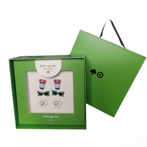 Kate Spade Earrings Set Target Collab NWT - Picture 2 of 3